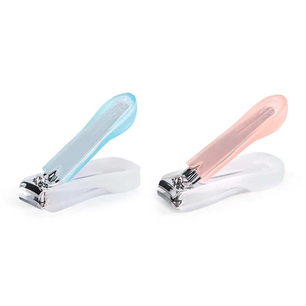 2-delige nagelknipperset Premium koolstofstaal beschermhoes Corrosiebestendig Snelle nagelknipset Manicure voor dames en heren