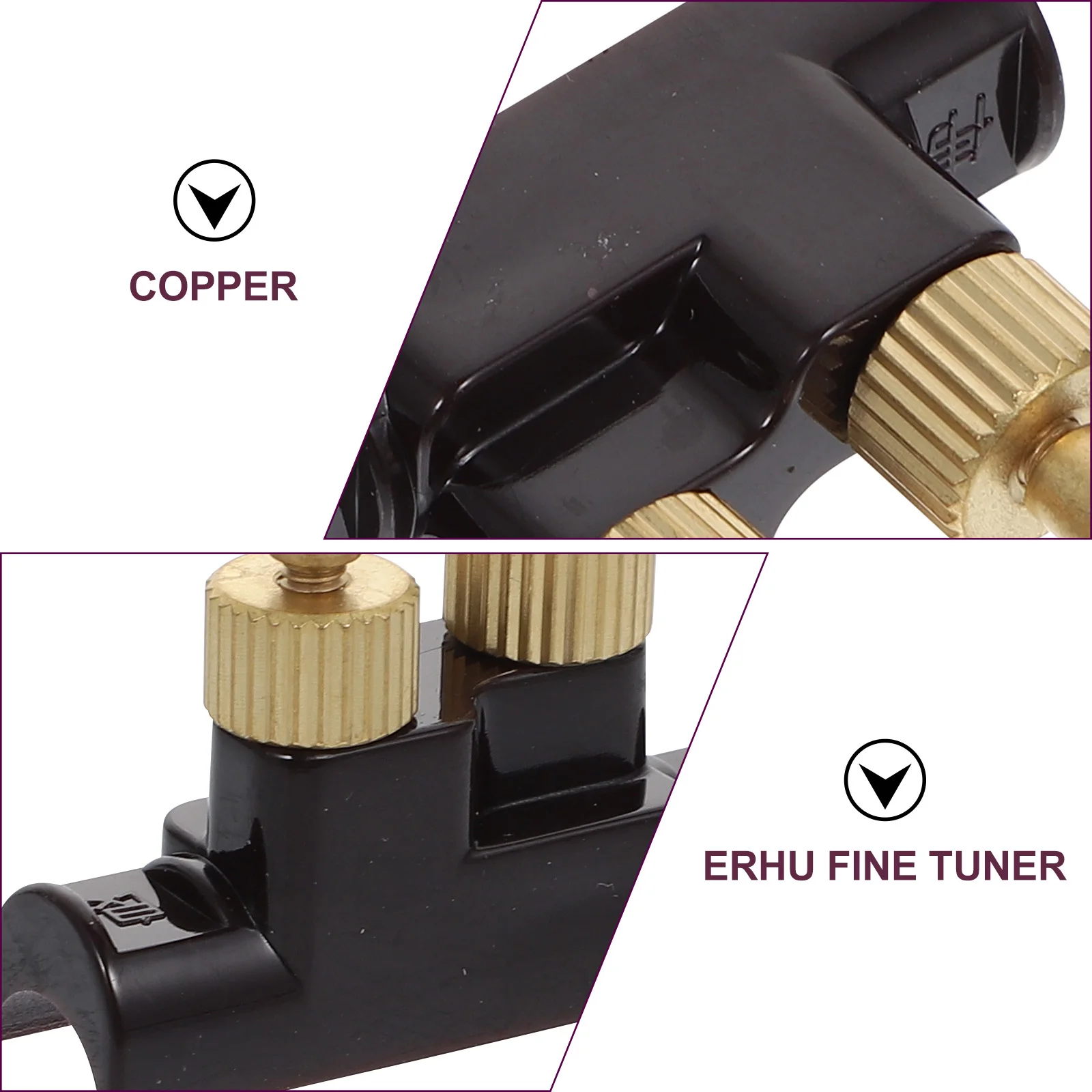 

1Pcs Erhu String Adjuster Durable Fine Tuner Easy Adjustment Accurate Tuning Professional Replacement Erhu Part