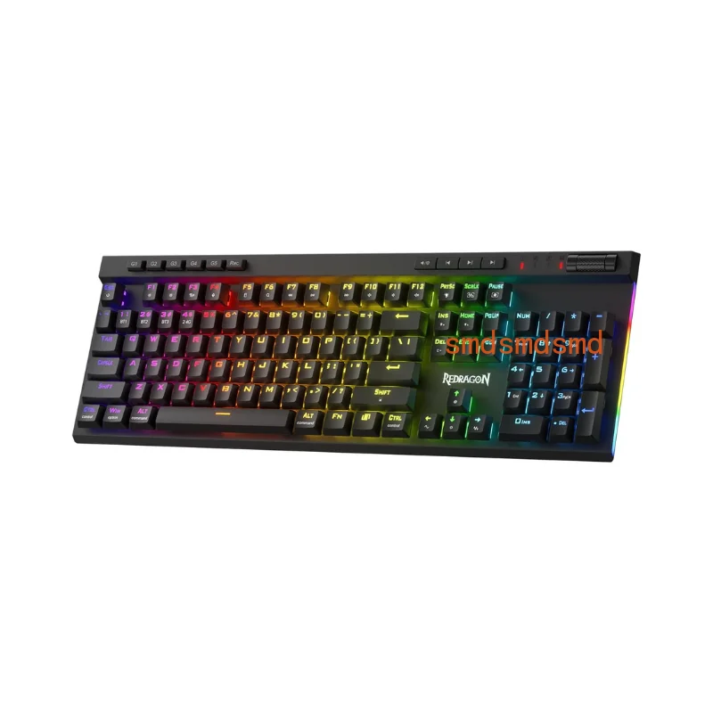 K580 PRO Wireless RGB Gaming Keyboard, 3-Modes 104 Keys Mechanical Keyboard Hot-Swap Socket, Linear Red Switch