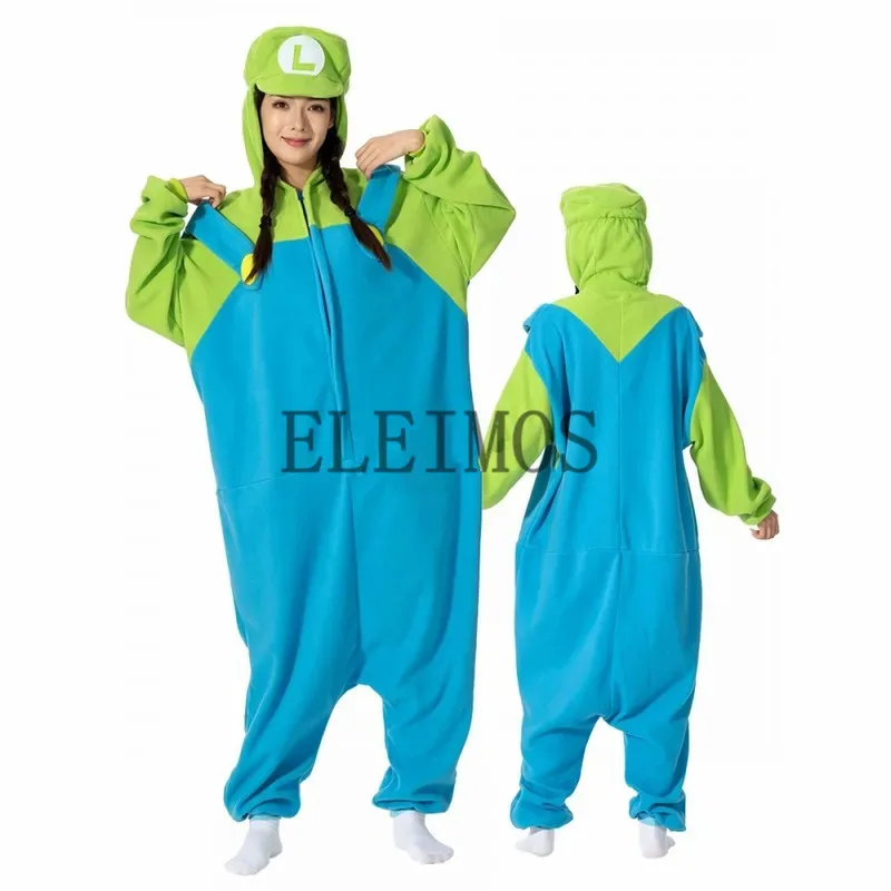 Favofans الكبار هالوين نيسيي الكرتون Yaoxi الأخضر الأحمر منامة للنساء الحيوان Kigurumi منامة ملابس منزلية تأثيري زي الحفلات