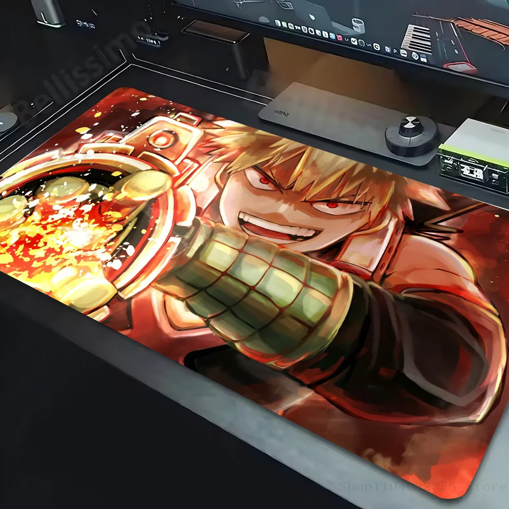 My Hero Studio B-Bakugou Katsuki Mousepad Non-slip Suitable For Office Computers Laptops E-sports Game Desk Mats XXL Keyboard