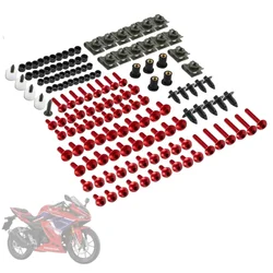 190PCS CNC Motorcycle Full Fairing Bolts Kit Screws Nuts For HONDA XLV 600 650 700 TRANSALP NX 650 FMX 650 XRV650 TRX 300EX
