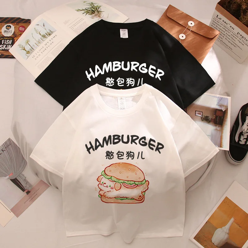 البلوز قميص Kawaii Harajuku الملابس لطيف الجرافيك تي شيرت مطبوع الملابس النسائية الفتيات الشارع ارتداء الإناث بلايز الكرتون الزي