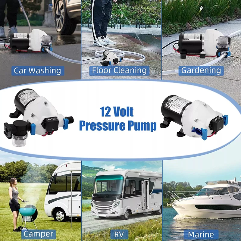 1 مجموعة RV التلقائي الذاتي فتيلة مجموعة مضخات المياه ل RV TRUMA أنظمة تخييم متنقل قافلة RV اكسسوارات 12 فولت 50PSI/3.4bar #1