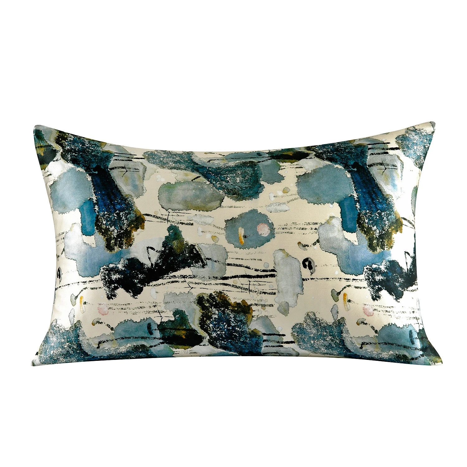 Silk Pillowcase With Zipper Printed Color Comfortable Size Can Be Customized Pillow Case