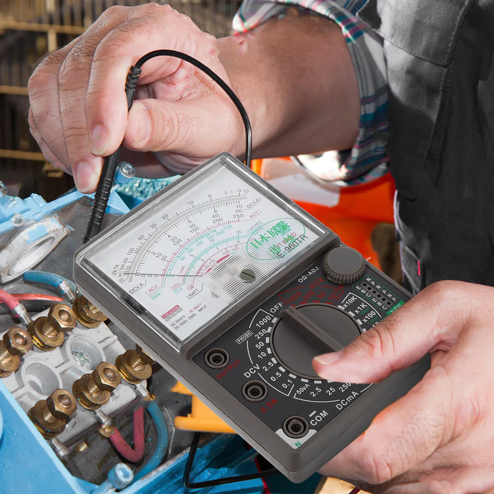 

Portable Analog Multimeter for Voltage Current Resistance Measurement with Clear Display Easy Operation for