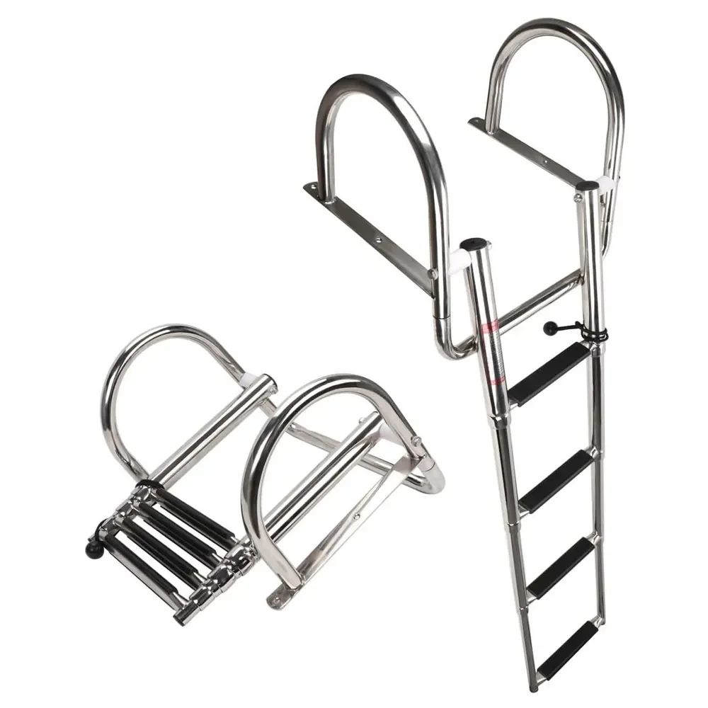 MARINE HARDWARE AISI316/304 STAINLESS STEEL BOARDING LADDER for YACHT FISHING BOAT SPEEDBOAT
