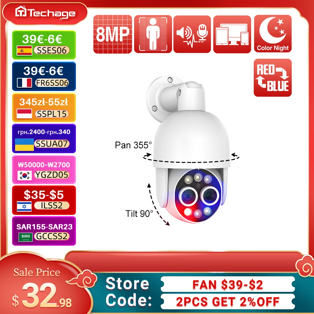techage-8mp-ptz-camera-dual-lens-poe-ip-camera-8x-hybrid-zoom-auto-tracking-colorful-night-vision-for-security-surveillance-kit