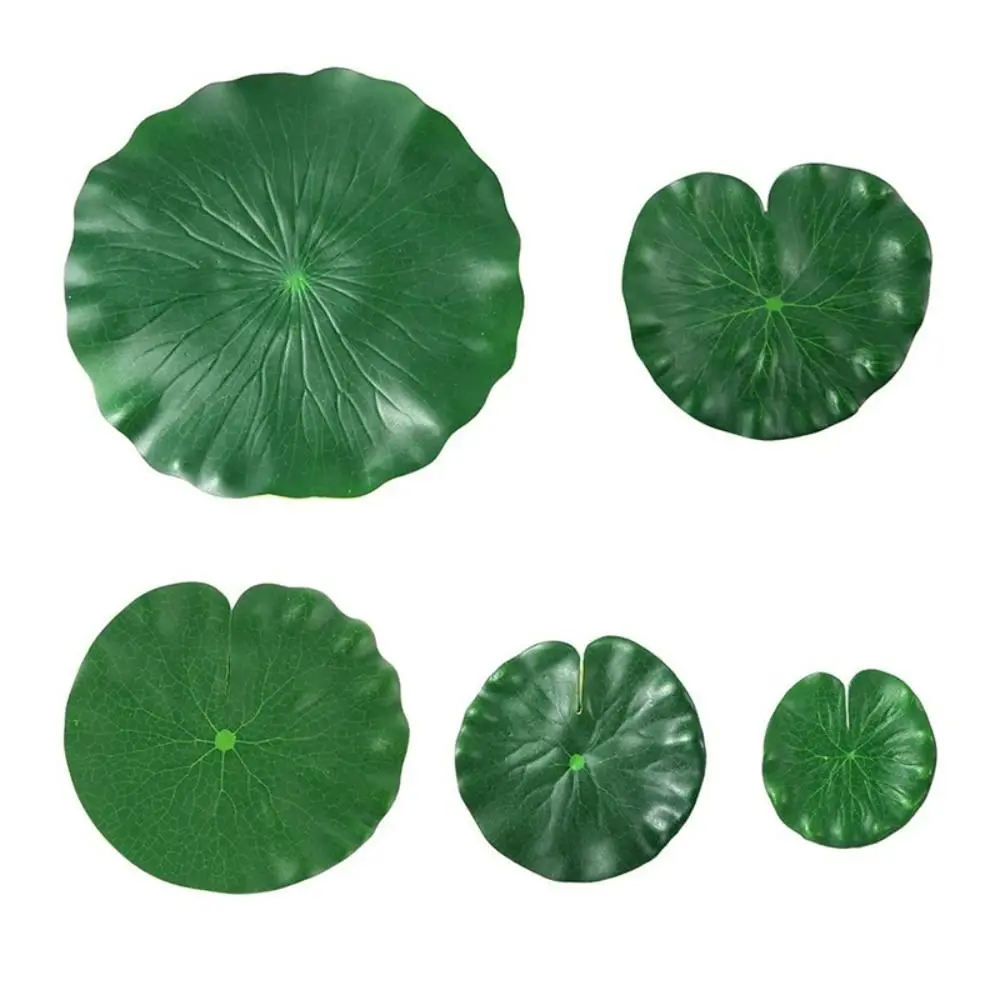 

Fish Tank Landscaping For Water Pond Flower Props Stage Performance Fake Lotus Water Leaf Artificial Plant Floating Lotus Leaf