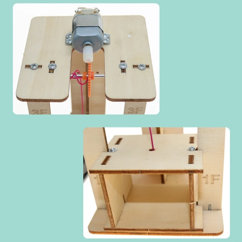 전기 리모컨 리프트 엘리베이터 모델 키트, DIY 과학 장난감, 실습 기술 개발, 물리 실험 과학 장난감