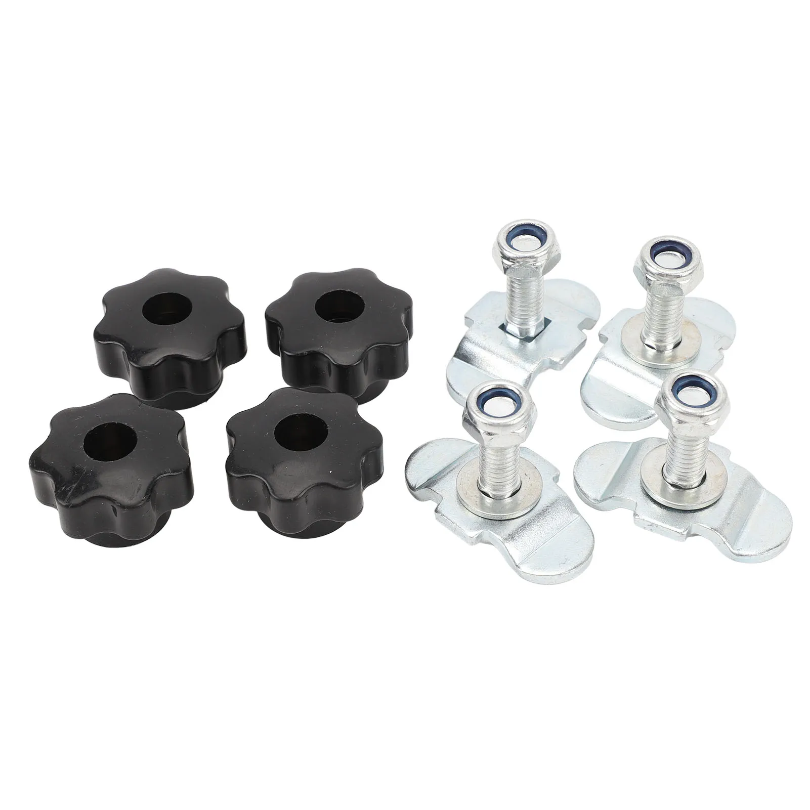 L Track Stud Fittings Carbon Steel 360 Degree Rotation L Track Tie Down System Kit for Truck Beds Trailers L Track Stud Fittings