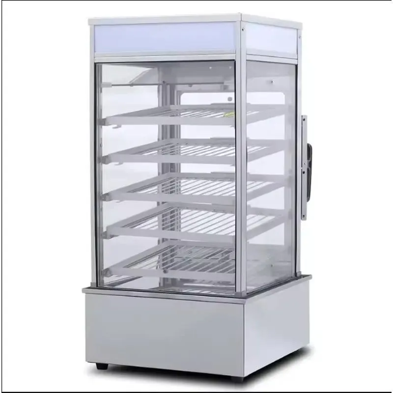 Commercial Stainless Steel Countertop Food Warmer Display Cabinet Insulation Case for Fried Chicken