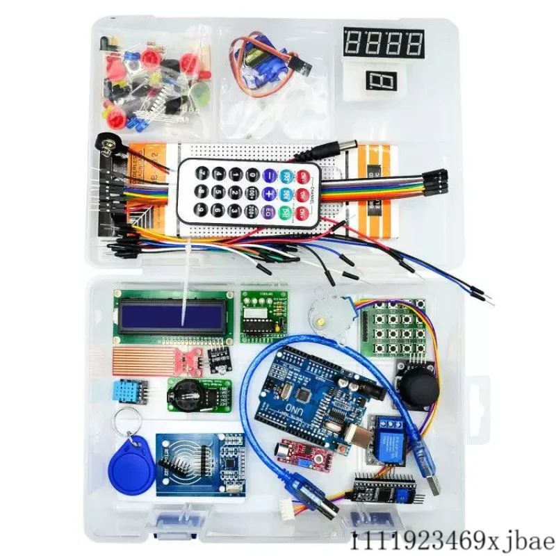 Upgraded RFID Learning Suite Starter Kit with LCD 1602 Display, Complete Electronic Component Kit for DIY Controller Board Proje