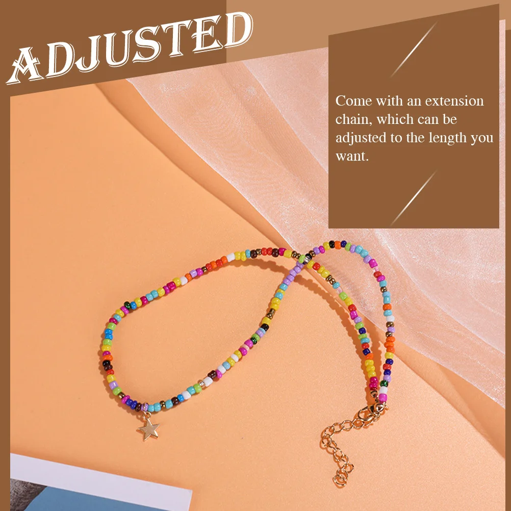 

3 Pcs Children's Necklace Fashion Beaded Necklaces Beads Decors Jewelries Personality Parties Ornaments