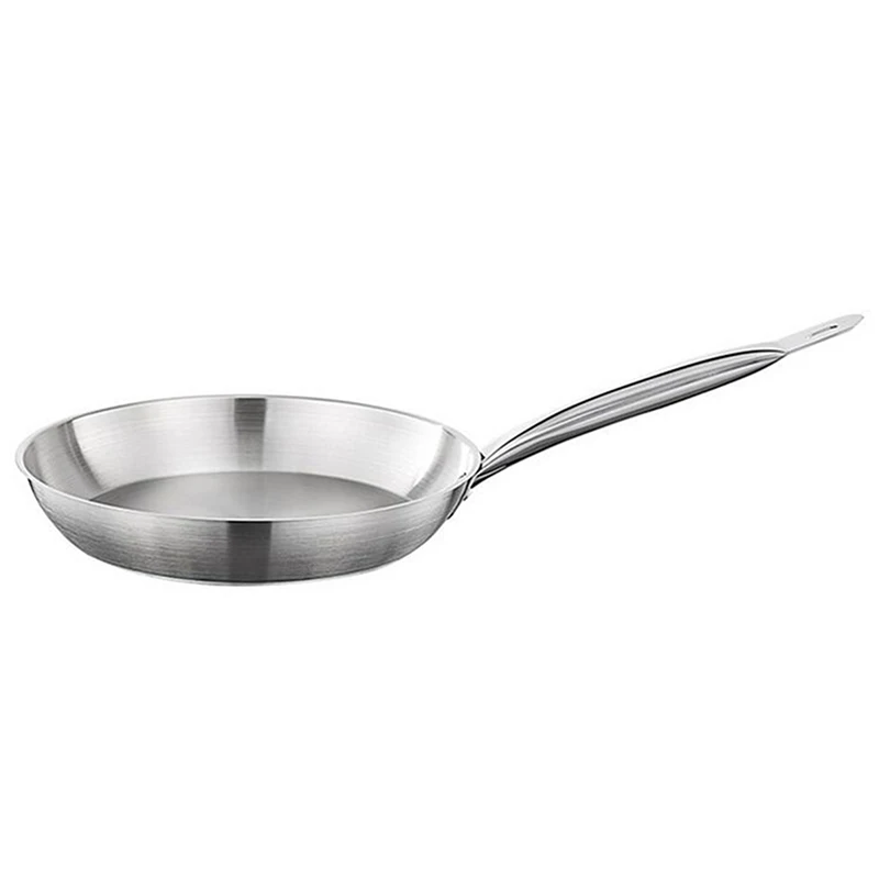 Premium Kitchen 20Cm Induction Frying Pan Stainless Steel Frypan Skillet Cookware Accessories Cooking Tools
