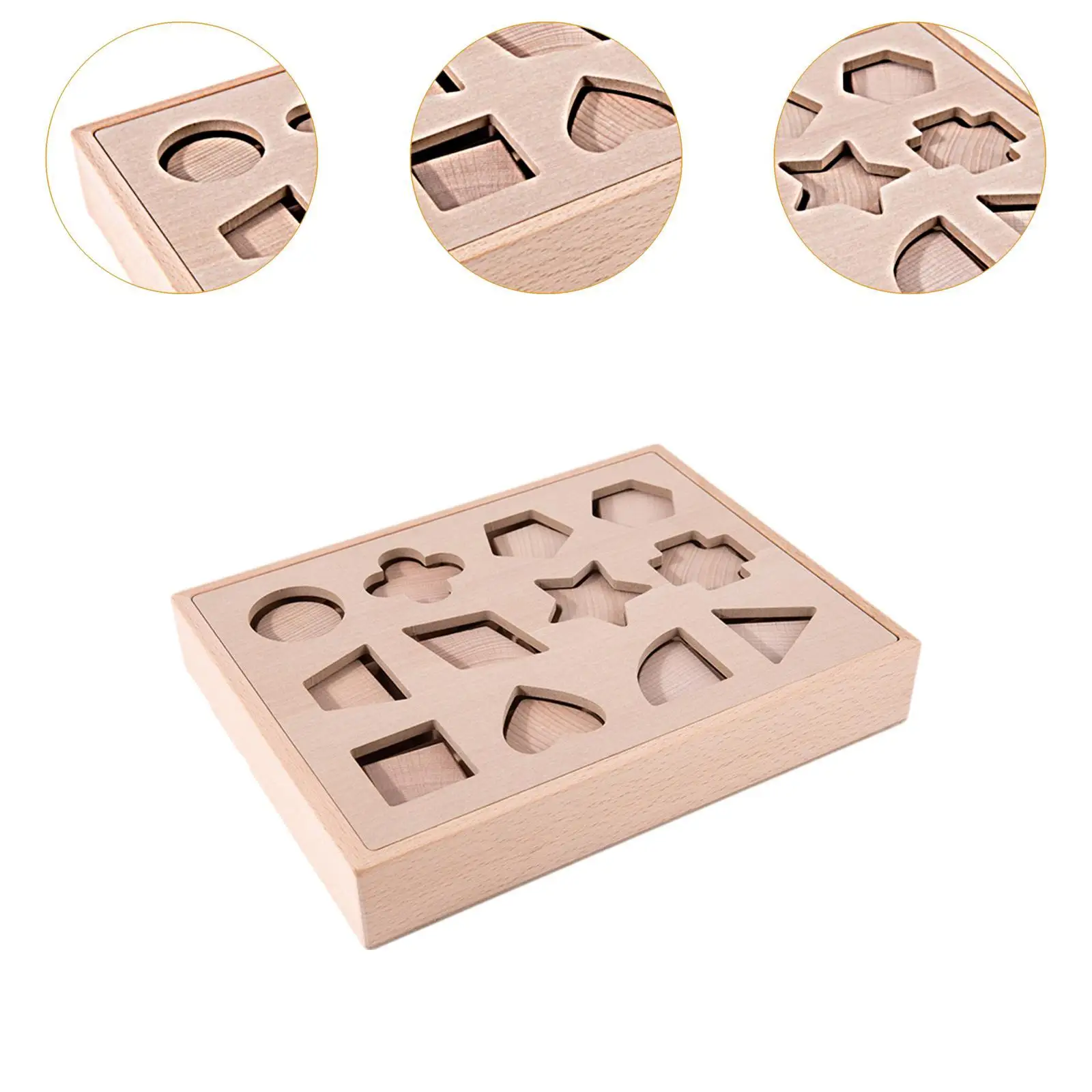 Boîte de tri de forme en bois, reconnaissance des couleurs de jeu pour salle de jeux de Coordination
