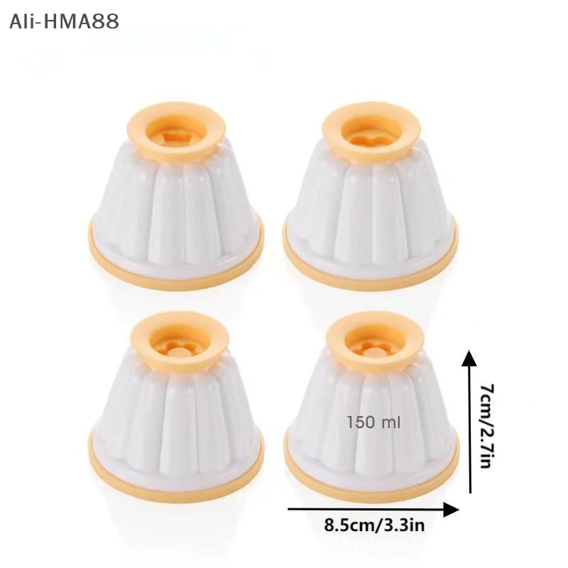 

4Pcs/Lot New PP Pudding Jelly Cake Mold Bakeware for DIY Baking Tool Reusable Plastic Jelly Mold Kitchen Tool 3.3*2.7 inch