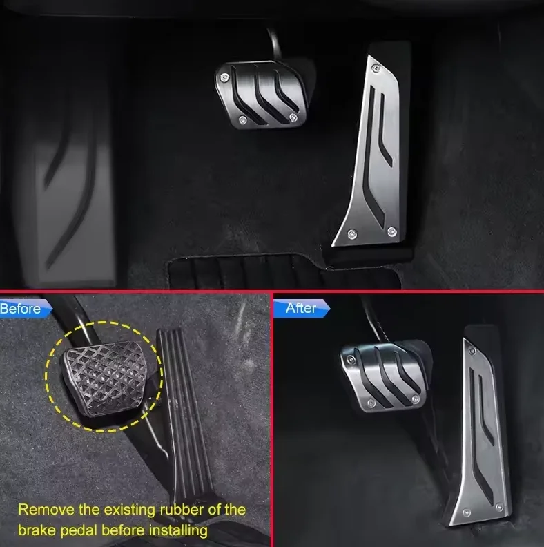 For BMW 3 Series 4 Series 5 Series 7 Series X3 X4 X5 X6 Metal Throttle Brake Pedal Modification Car Accessories