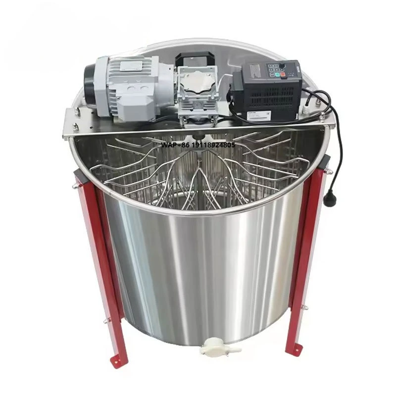 8 Frames Electric Honey Extractor Electric Horizontal Motor Centrifuge Honey Spinner Honey Separator Machine