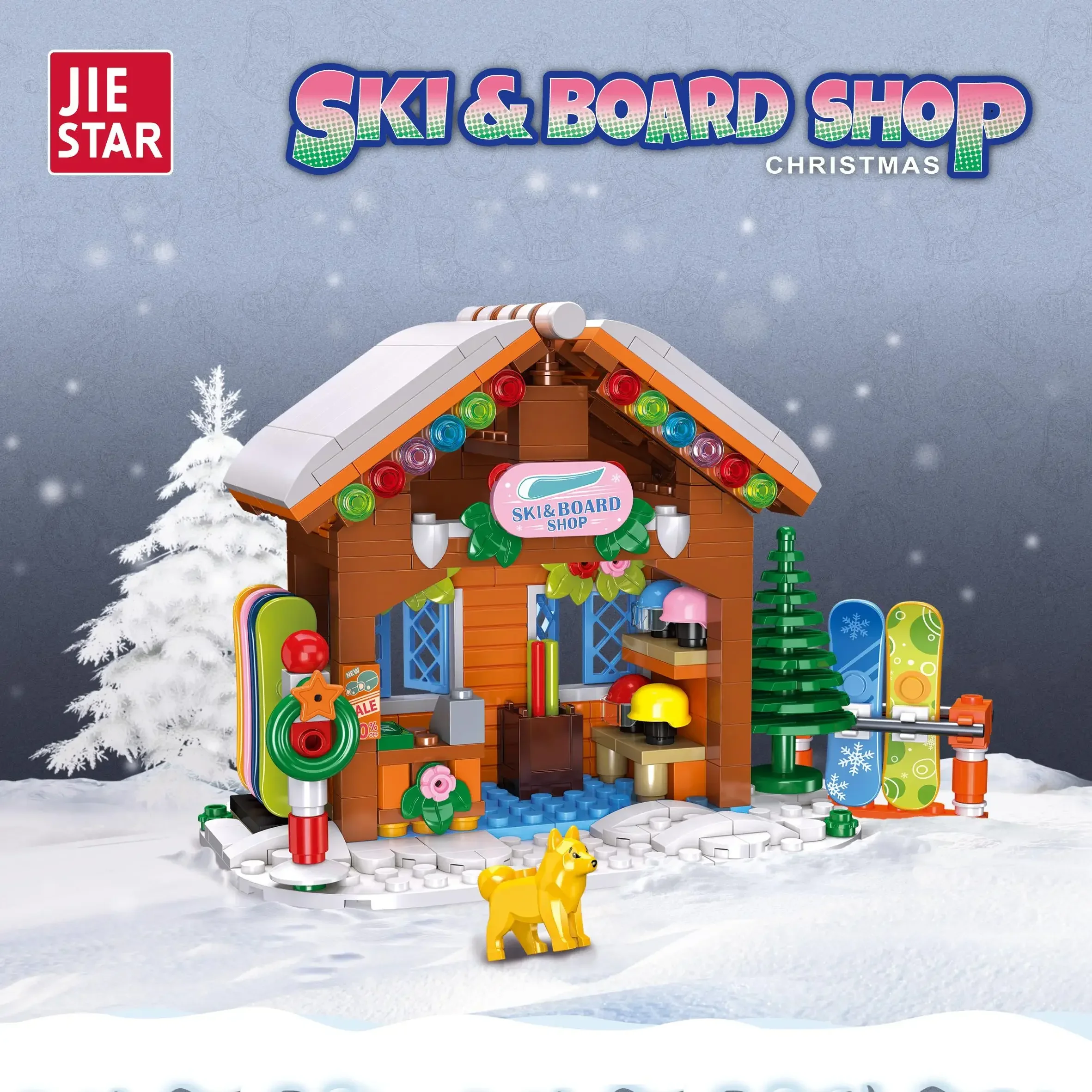 MOC DIY 2025, Weihnachtsblöcke, Geschenkprodukt, personalisiertes Familienspielzeug, Frohe Weihnachten, Festival, Party ﻿