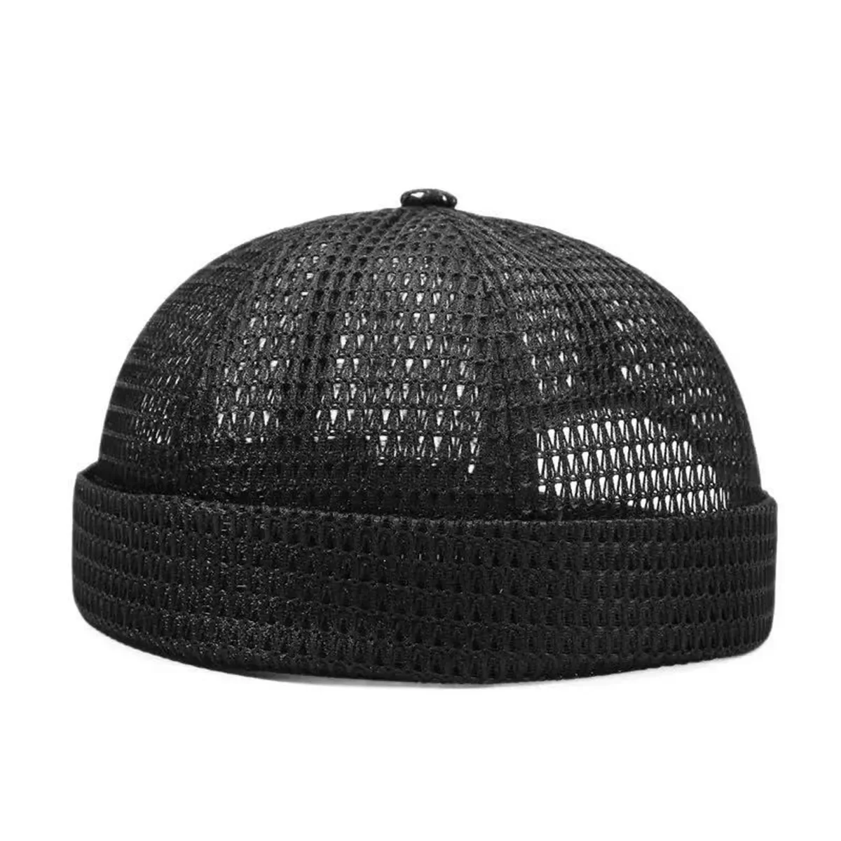 Unisex Solid Color Mesh Landlord Caps Spring and Summe Melon Skin Hats Literary Hip Hop Hat Painter Cap