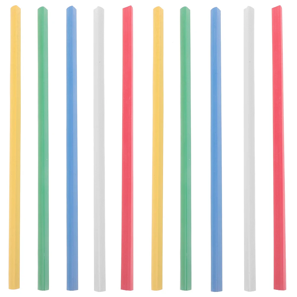 50 Uds. Carpetas deslizantes para carpetas de archivos, barras deslizantes de colores, barras de encuadernación multiusos, carpeta de hojas sueltas, Clips de carpeta deslizantes de plástico