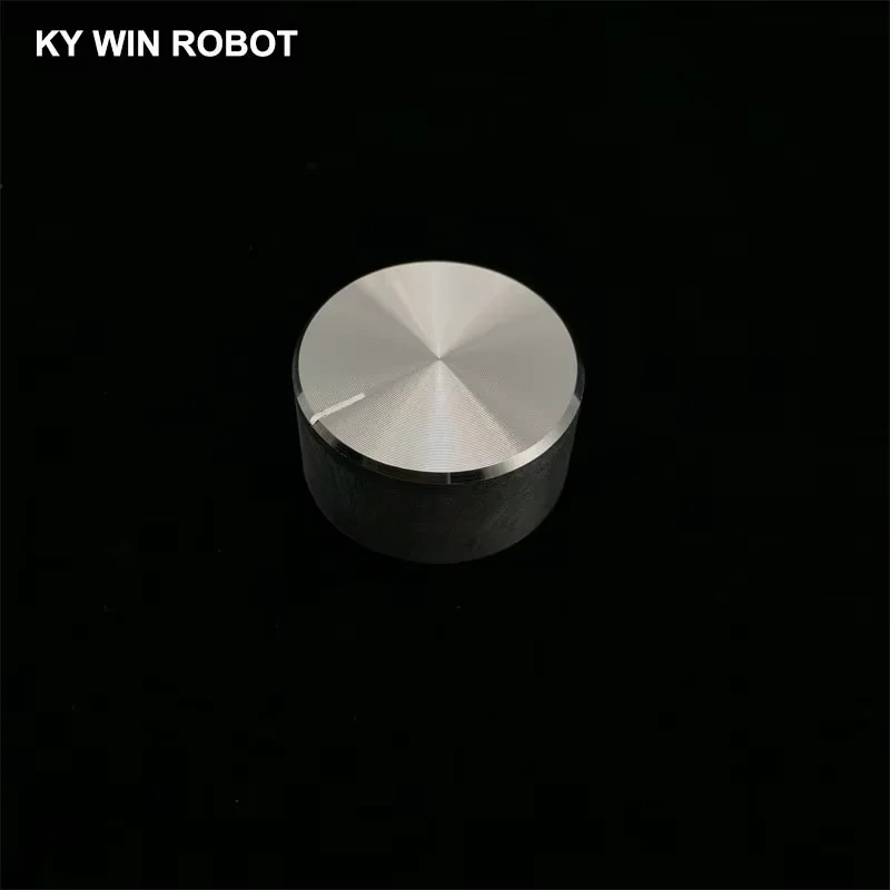 1 pcs 25x13mm 6mm Shaft Hole Aluminum Alloy Potentiometer Knob White