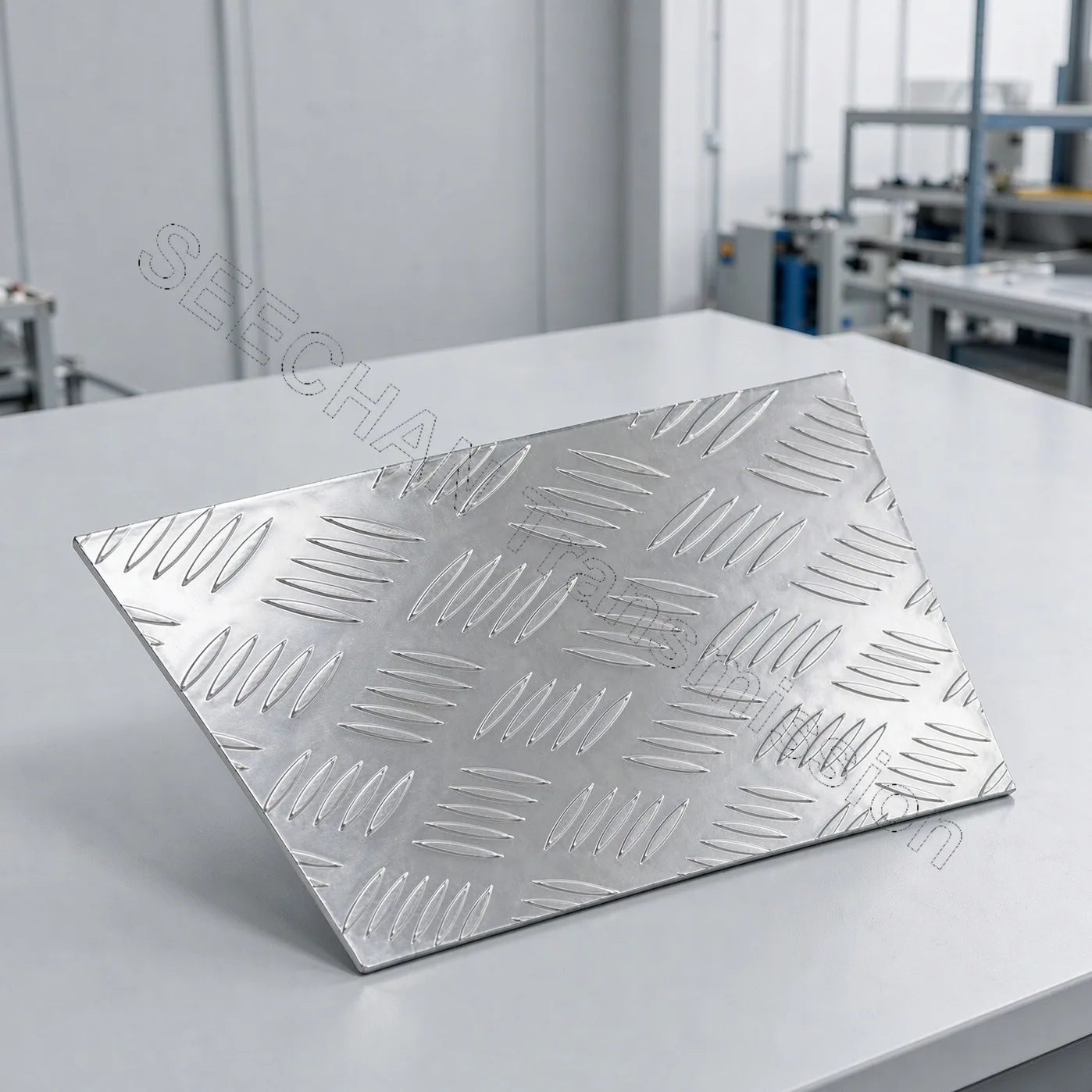 Aluminium Checker Plate Anti Slip Embossed Sheet 1.5 2 3 4 5 6mm Thick Metal Floor Plate 100x100 100x200 200x200 300x300 300x400