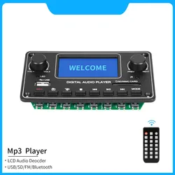 Blutooth LCD Player Board Digital Audio Player USB SD BT Music MP3 Decoder Module TDM157 For Amplifier