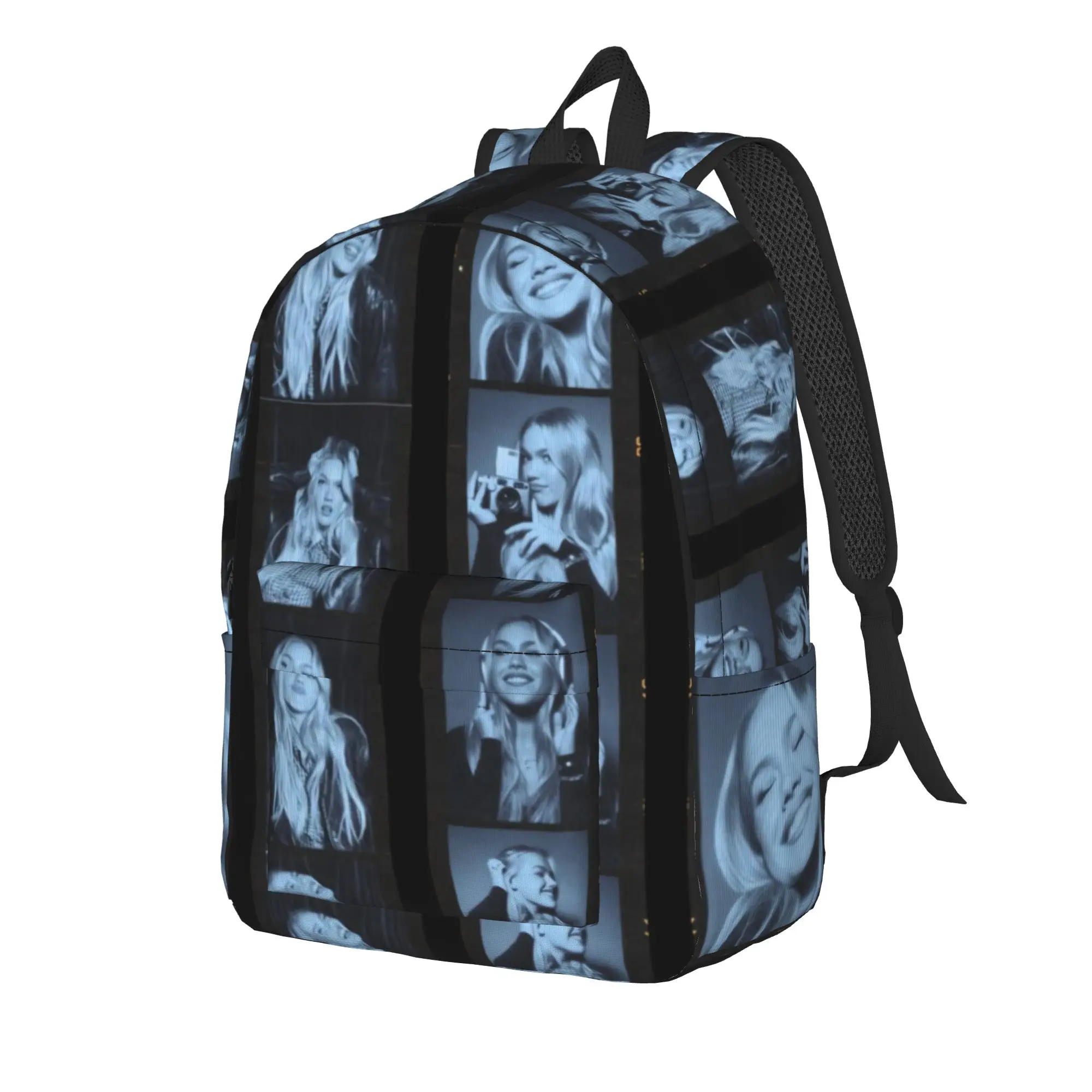 Film Strip Monochrome Freya Skye Backpack  Travel Backpacks Teen Novelty School Bags Custom Big Rucksack