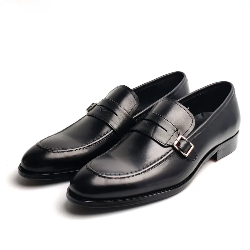 Penny Casual Leather Shoes For Men High Quality Office Handmade Shoe Fashion Exquisite Dress Shoes Man Genuine Leather New Trend