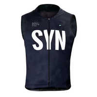 New SYN Sleeveless Cycling Vest Mesh Ciclismo Bike Bicycle Undershirt Jersey Windproof Cycling Clothing Gilet Motorcycle Vest