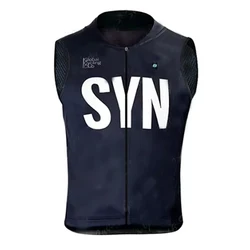 New SYN Sleeveless Cycling Vest Mesh Ciclismo Bike Bicycle Undershirt Jersey Windproof Cycling Clothing Gilet Motorcycle Vest