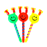 10PCS Noisemakers Smiley Blowing Dragon Whistles Kids Birthday Party Gifts Kindergarten Giveaway Toy Carnival Party Favors 22CM