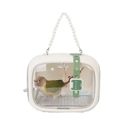 Portable Luxury Parrot Travel Crossbody Bag Lightweight and Breathable Bird Cage for Travel Multifunctional Bird Bag
