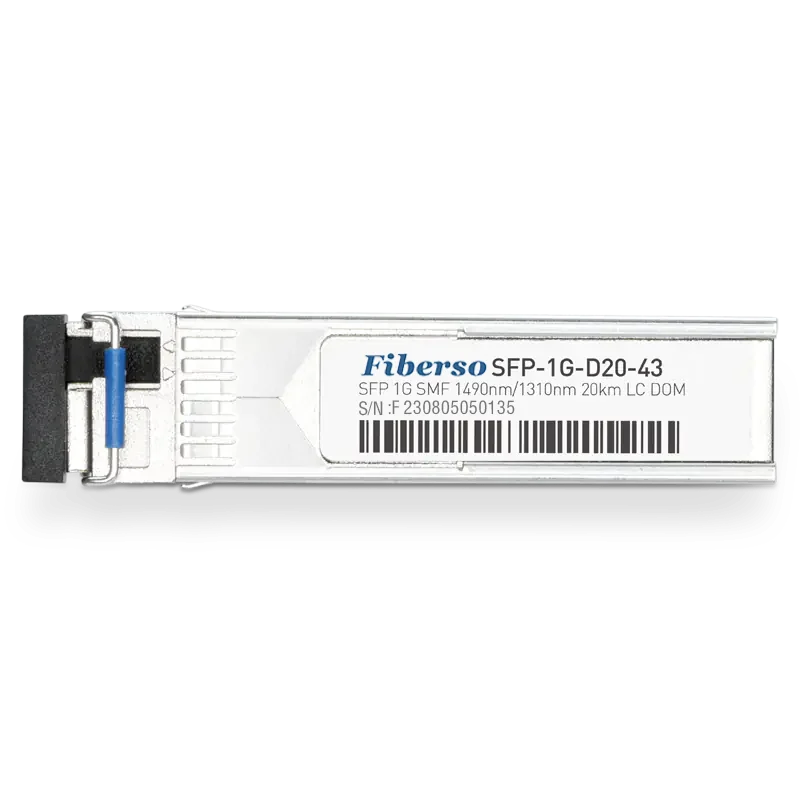 광섬유 호환 1000 베이스 1.25G BiDi SFP 모듈, LC 20km, 1490, 1310nm SM 광섬유 트랜시버, 네트워크 통신용