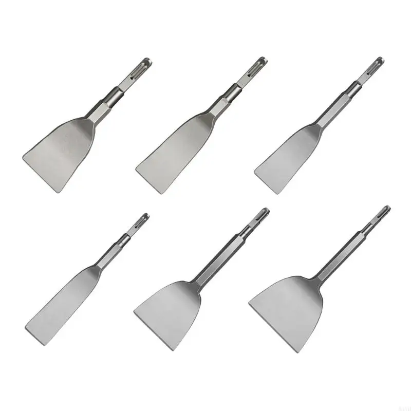 Rotary Hammer Flat Bit Steel Scrapers Tool for Wall Scraping Tile Removal and Grooves Cleaning Demolition Work M4YD