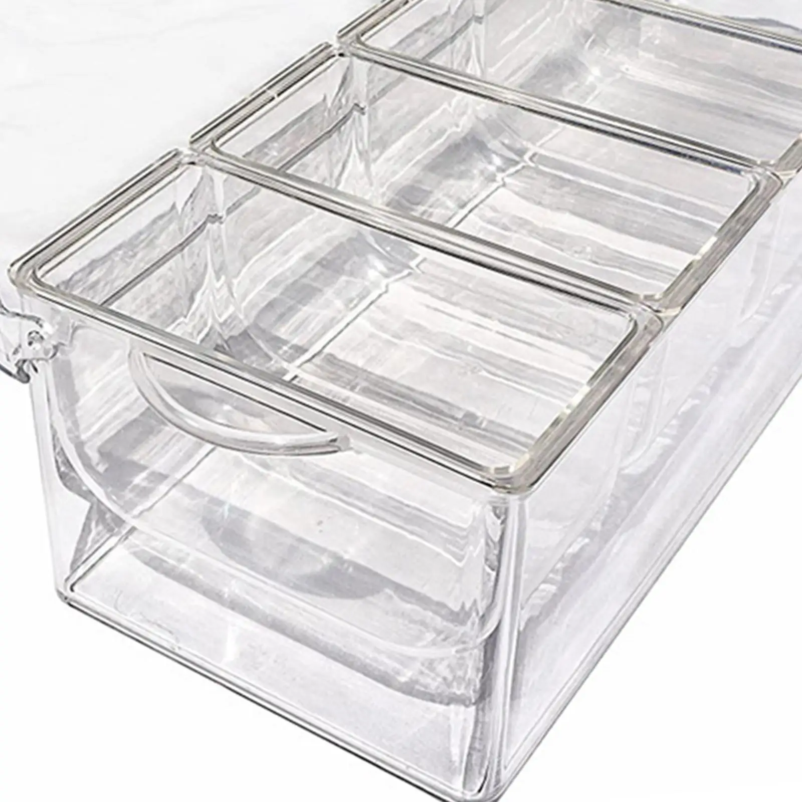 Chilled Serving Tray Appetizer Serving Tray Chilled Food Fruit Container Kitchen Chilled Condiment Server for Seafood Appetizers