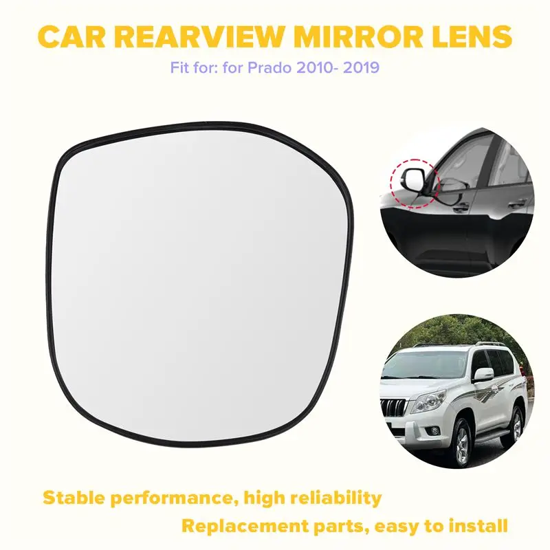 For Toyota Prado 2010-2013 2014 2015 2016- 2019 Car Mirrors Part Outer Rearview Side Mirror Lens-A67F