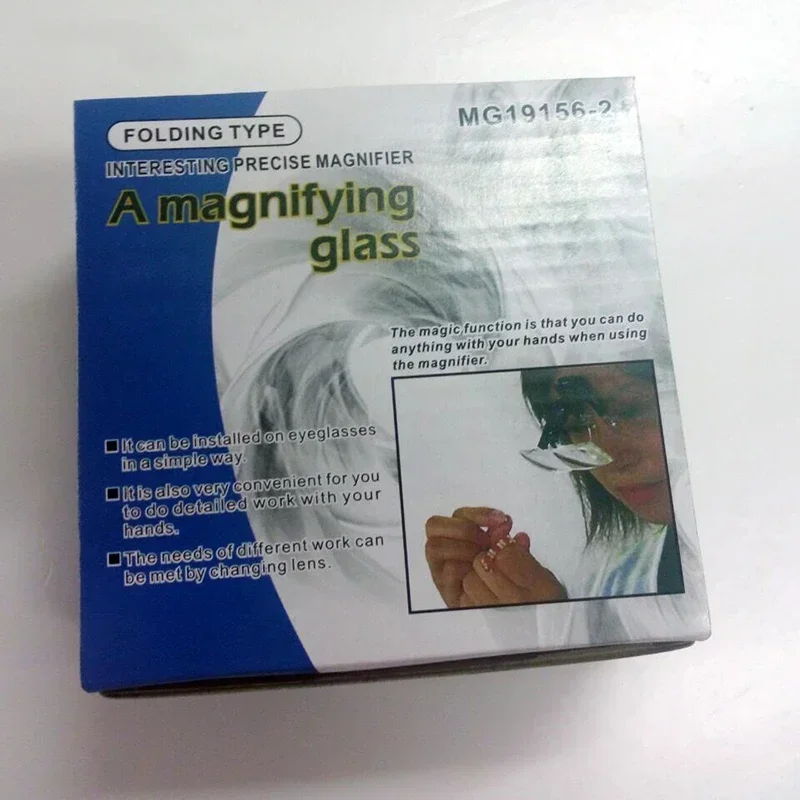 Clip-on Nearsighted Glasses Magnifier Eyewear Magnifying Glass 1.5X 2.5X 3.5X Reading Magnifier Eyeglasses Clip Optical Lupa