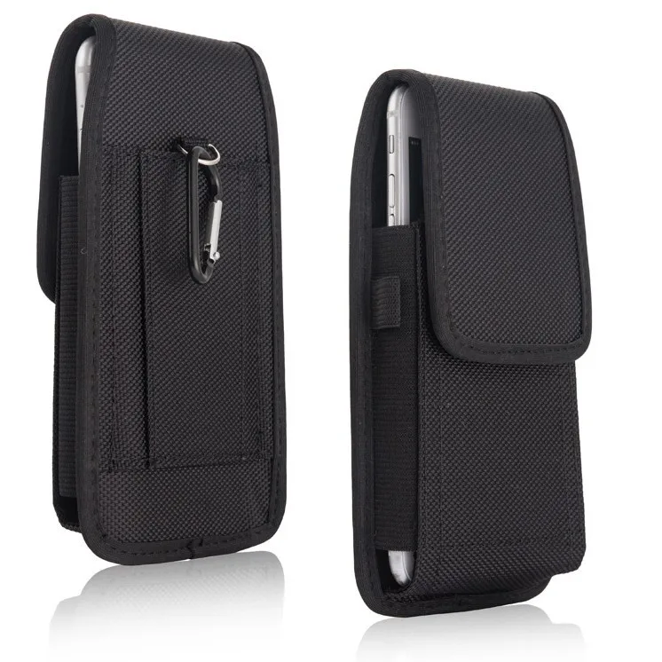 Multi-specification mobile phone flip cover vertical, wear-resistant Oxford waist-hung wallet, belt-wearing work waist bag