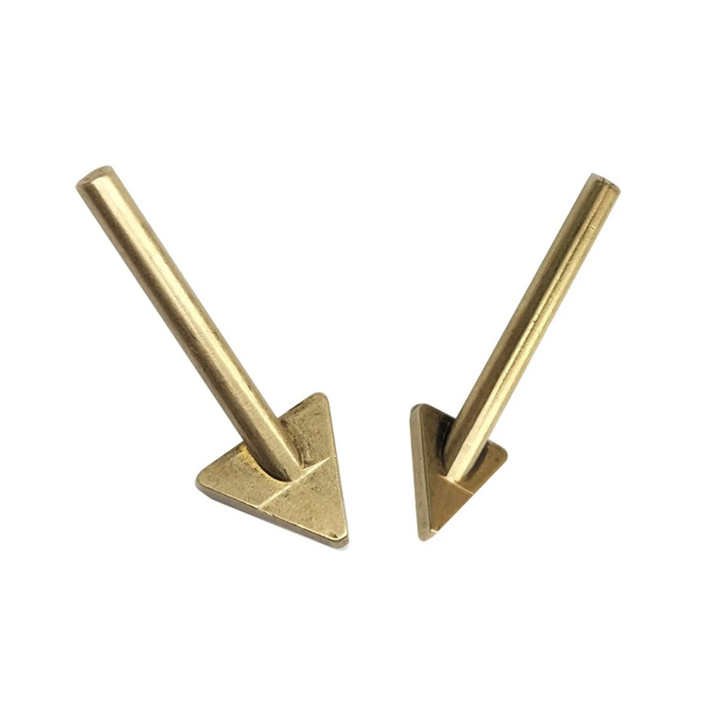 1pc Welder Soldering Iron Tip Plastic Repair Triangular Copper Smoothing Head Welding Tip 16mm 20mm For 60 Watt Plastic Welding