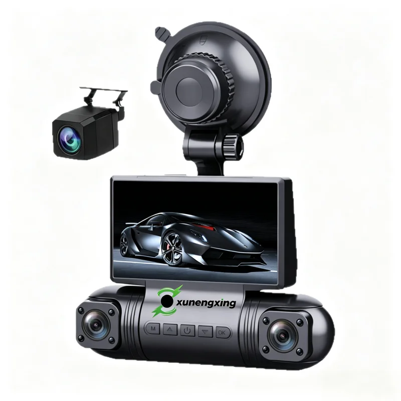 4 Channel Dash Cam 1080P Left Right Rear Car DVR Camera WiFi Night Vision 3.0