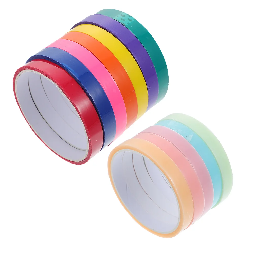 

12 Rolls Sticky Balls Tape Bright Color Stress Relief Rolling Balls Relaxing Tape for Mental Health Decompression
