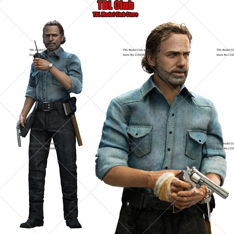 

PRESENT TOYS PT-sp53 1/6 Collectible Zombie Killer Sheriff Rick 12inch Full Set Action Figure Model Dolls With Replaceable Arm