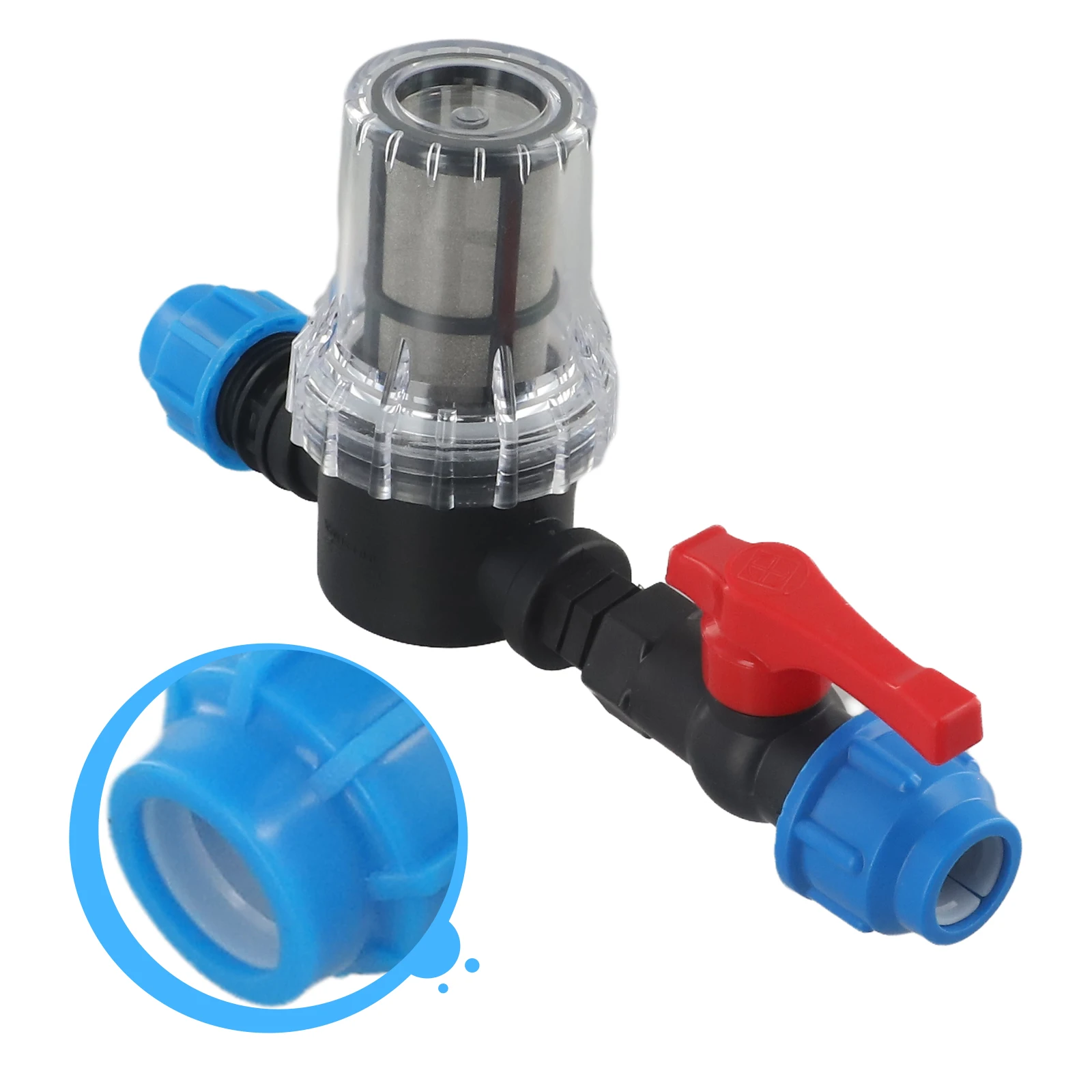 

Garden Water Filter Plastic Tube Filter Garden Watering Irrigation Systems Disassemblable Long-lasting Performance