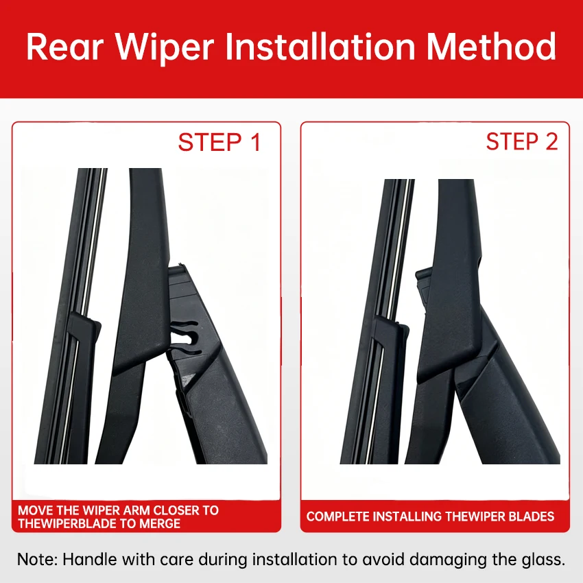 Heckscheibenwischerarm mit Wischerblatt für Jeep Renegade 2015–2021, Ersatz der hinteren Scheibenwischerarmblatt – Detail 3