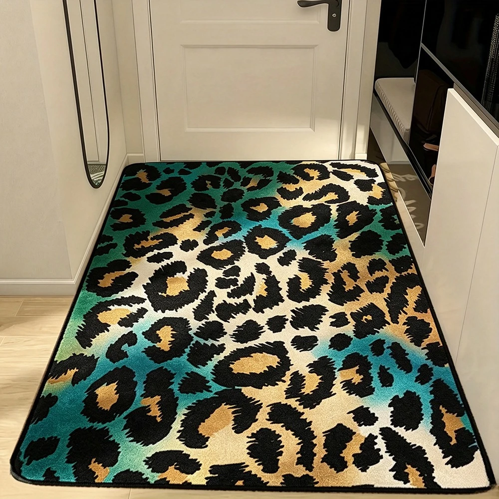 Rug Gradient Leopard Spot Graphic Art Print Carpet for Entrance Hall Living Room Bedroom Fashion Animal Texture House Home Decor