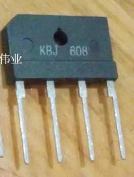 

10PCS New KBJ608 flat bridge rectifier bridge pile bridge 6A / 800V original spot DIP4