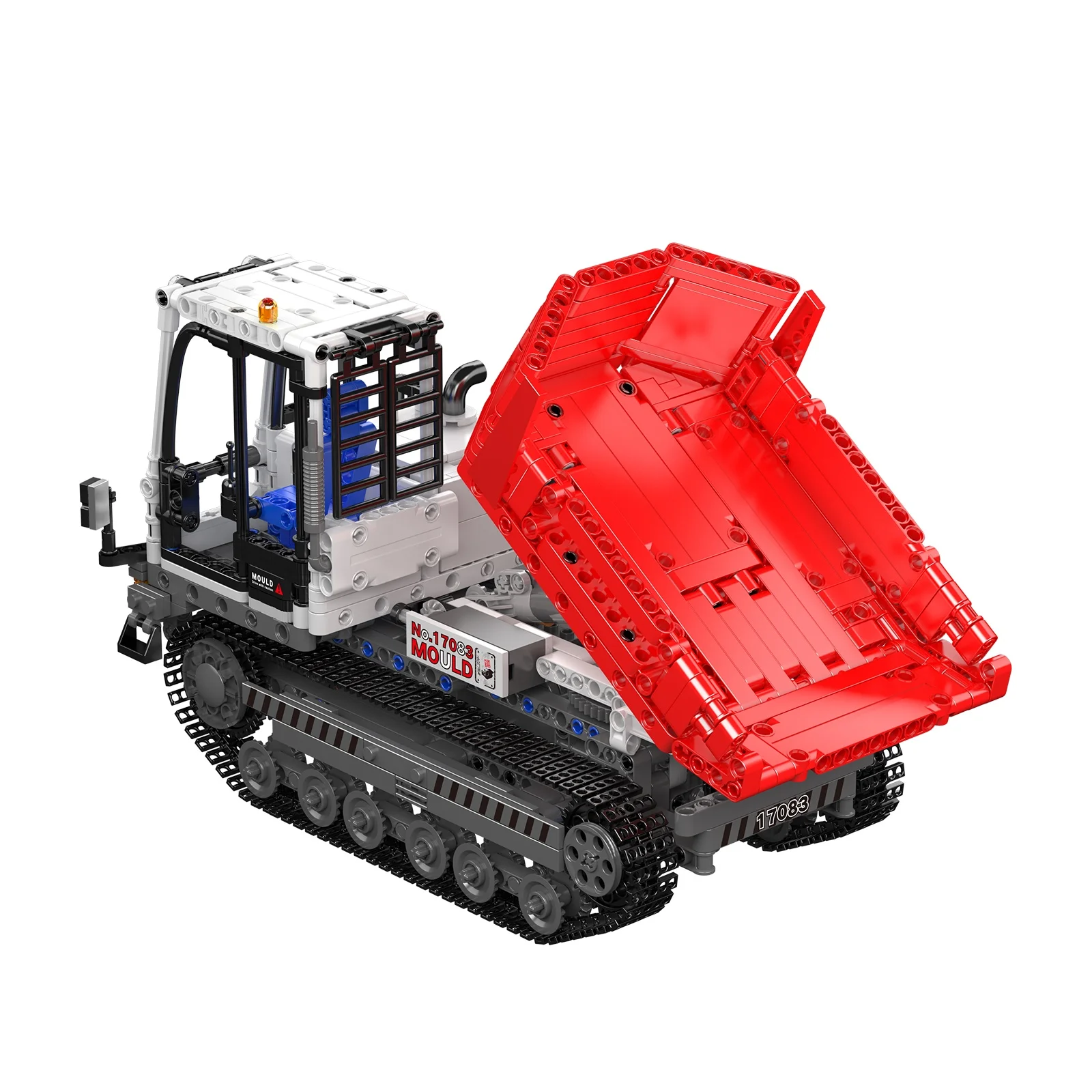 Mould King 1105 Teile Track Dump Truck Bausteine-Set – technisches Fahrzeugmodell mit 1105 Teilen